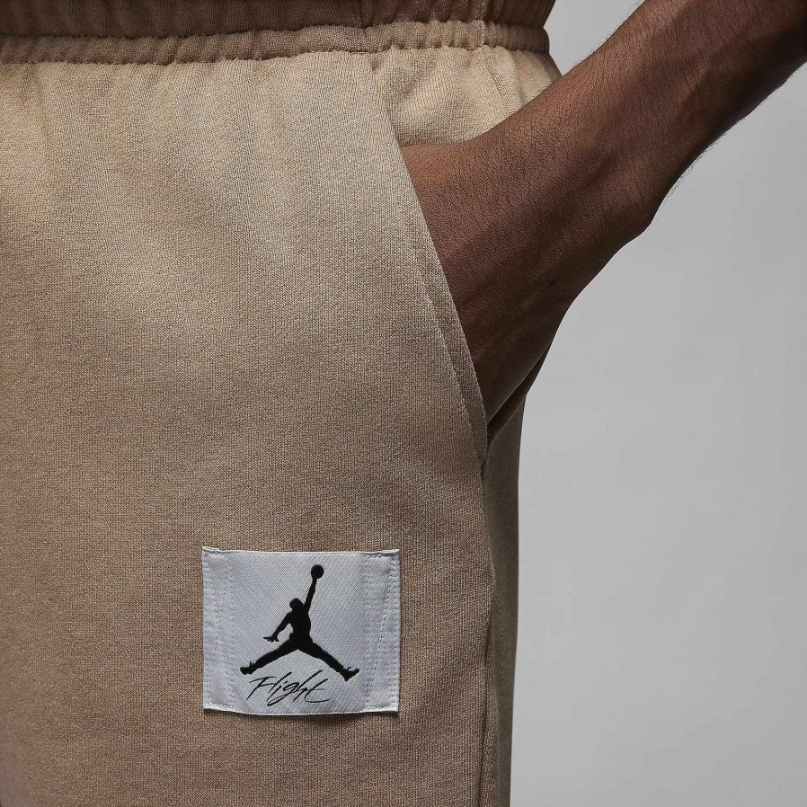 Men Nike Cyber Monday Clothing | Jordan Flight Fleece Hemp/Heather/Sail