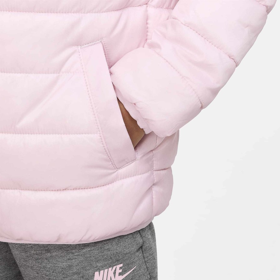 Kids Nike Outerwear & Jackets | Nike Solid Puffer Jacket Pink Foam