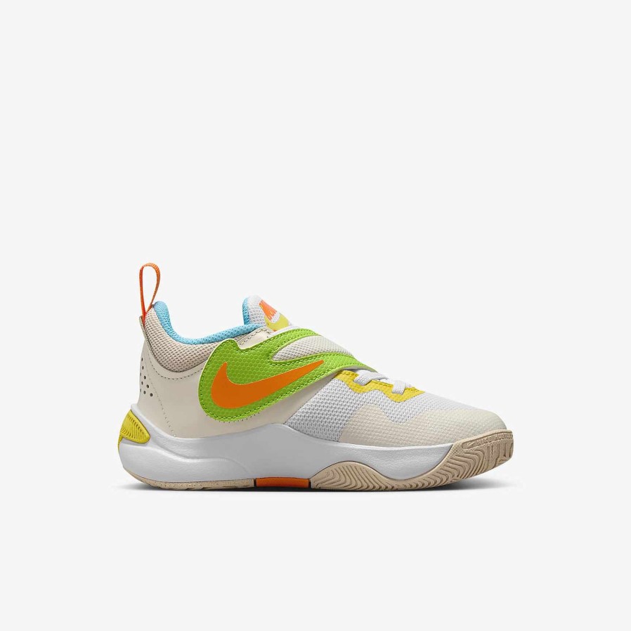 Kids Nike Basketball | Nike Team Hustle D 11 Pale Ivory/White/Sanddrift/Baltic Blue