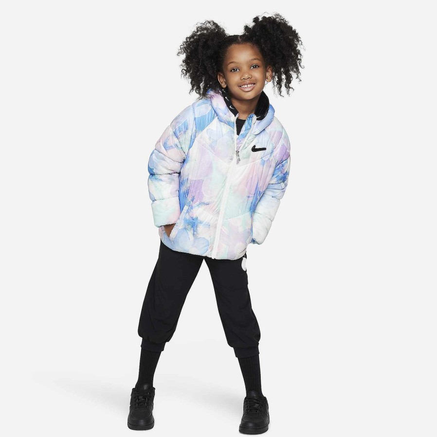 Kids Nike Outerwear & Jackets | Nike Swoosh Chevron Puffer Jacket Multi