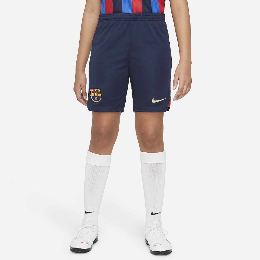 Kids Nike Shorts | Fc Barcelona 2022/23 Stadium Home