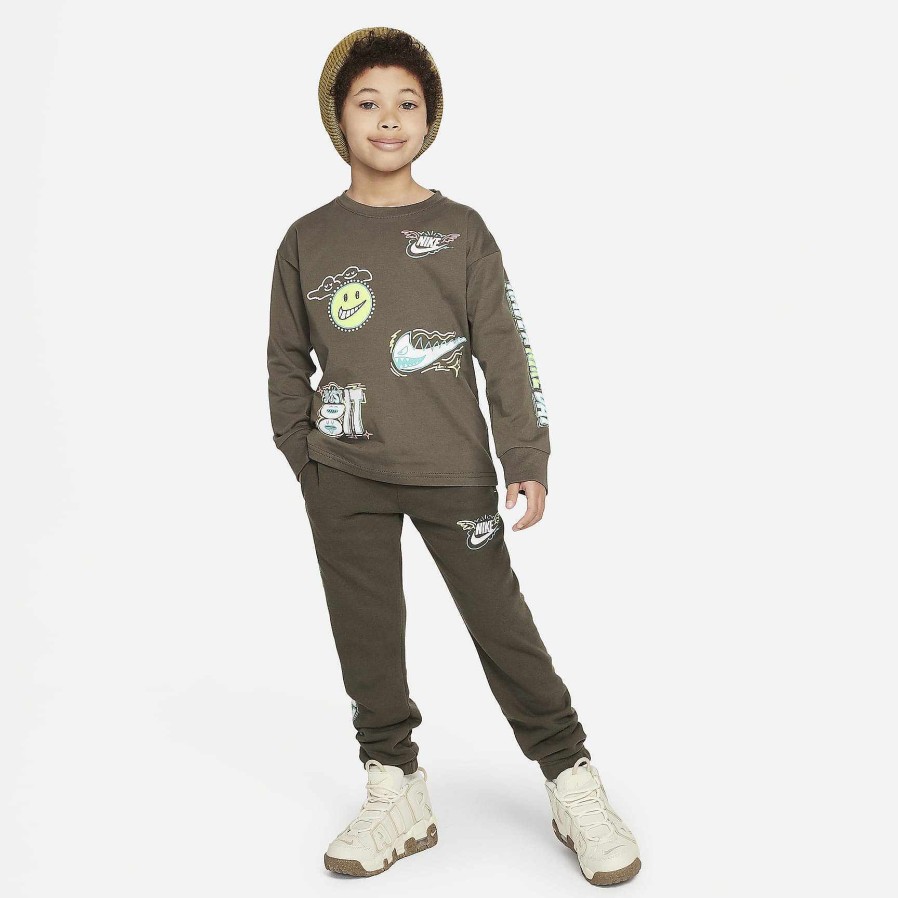 Kids Nike Tops & T-Shirts | Nike Sportswear "Art Of Play" Relaxed Long Sleeve Tee