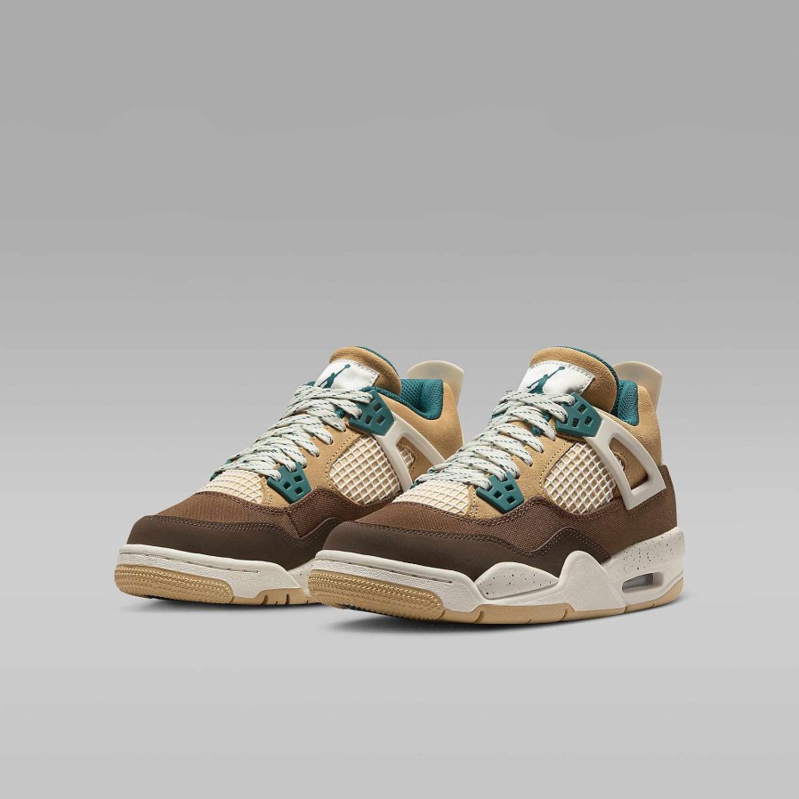 Kids Nike Jordan | Air Jordan 4 Retro Cacao Wow/Ale Brown/Twine/Geode Teal