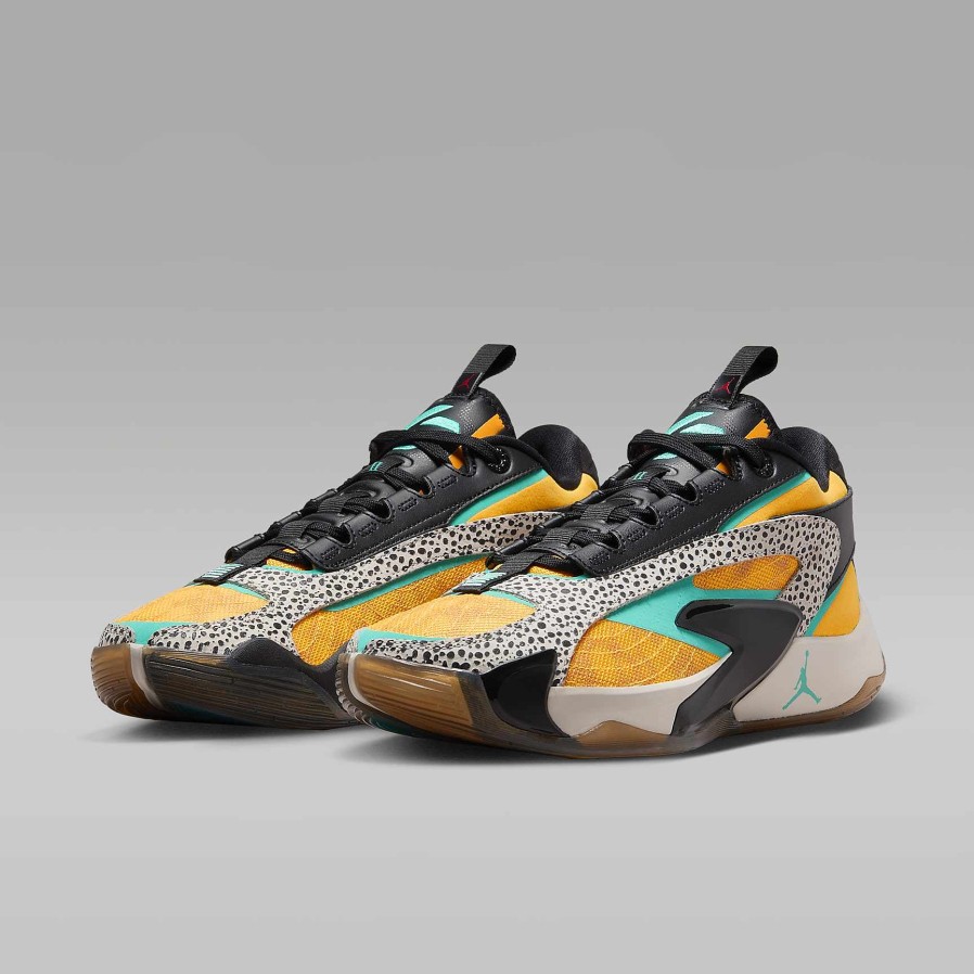 Men Nike Basketball | Luka 2 "The Pitch" Laser Orange/Black/Light Orewood Brown/Hyper Jade