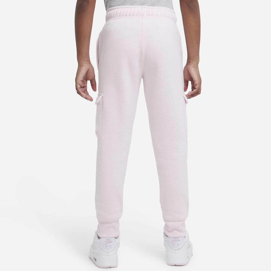 Kids Nike Pants & Tights | Nike Club Fleece Cargo Pants Pink Foam