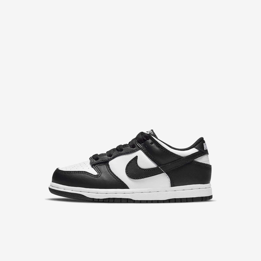 Kids Nike Lifestyle | Nike Dunk Low White/White/Black