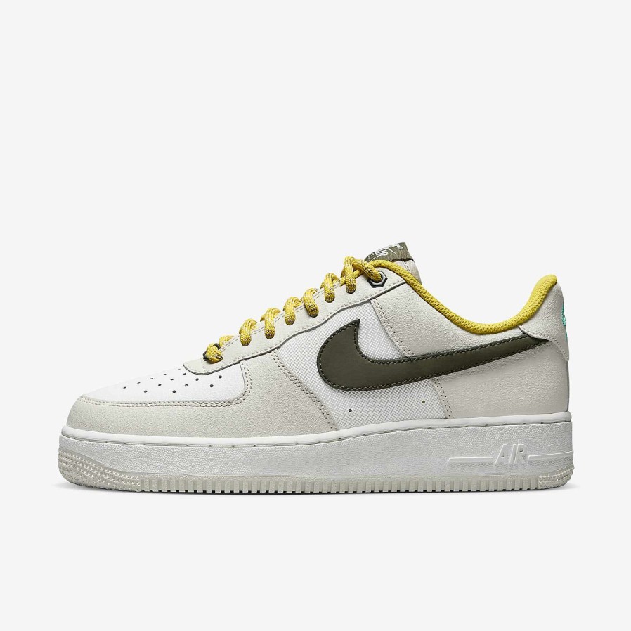 Men Nike Air Force 1 | Nike Air Force 1 '07 Premium Light Bone/Summit White/Vivid Sulfur/Cargo Khaki