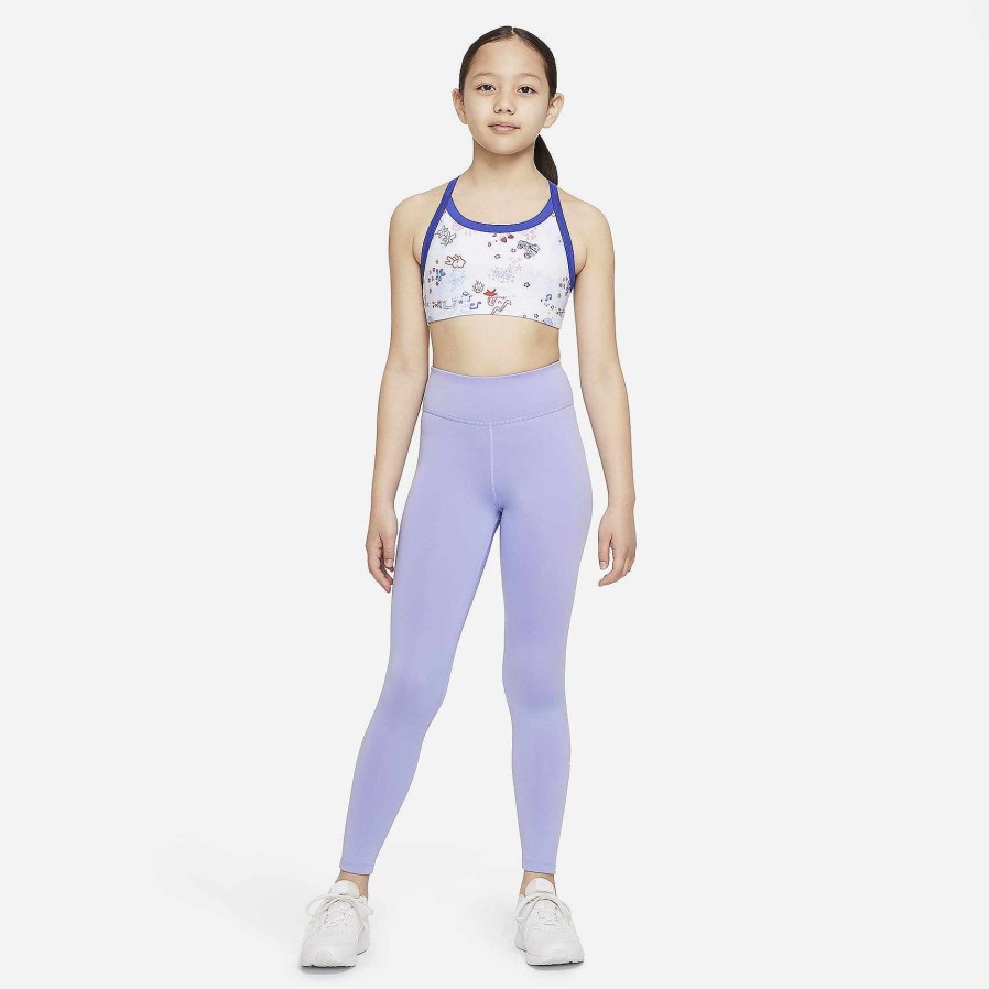 Kids Nike Bras | Nike Dri-Fit Indy Icon Clash Football Grey/Lapis/Lapis