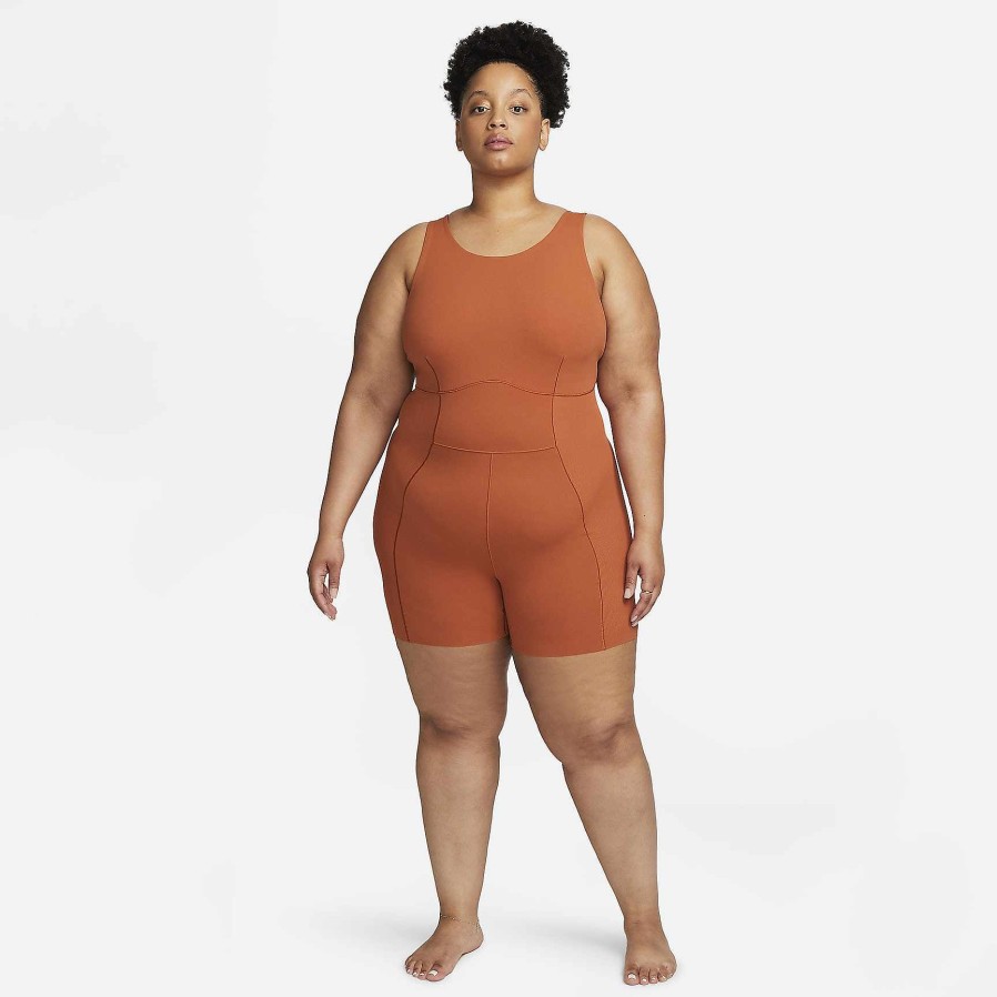 Women Nike Plus Size | Nike Yoga Dri-Fit Luxe Dark Russet