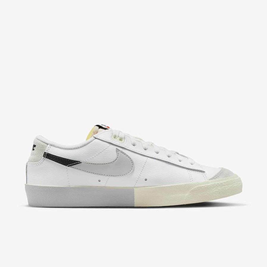 Men Nike Dunks & Blazers | Nike Blazer Low '77 Summit White/Black/Summit White/Light Silver