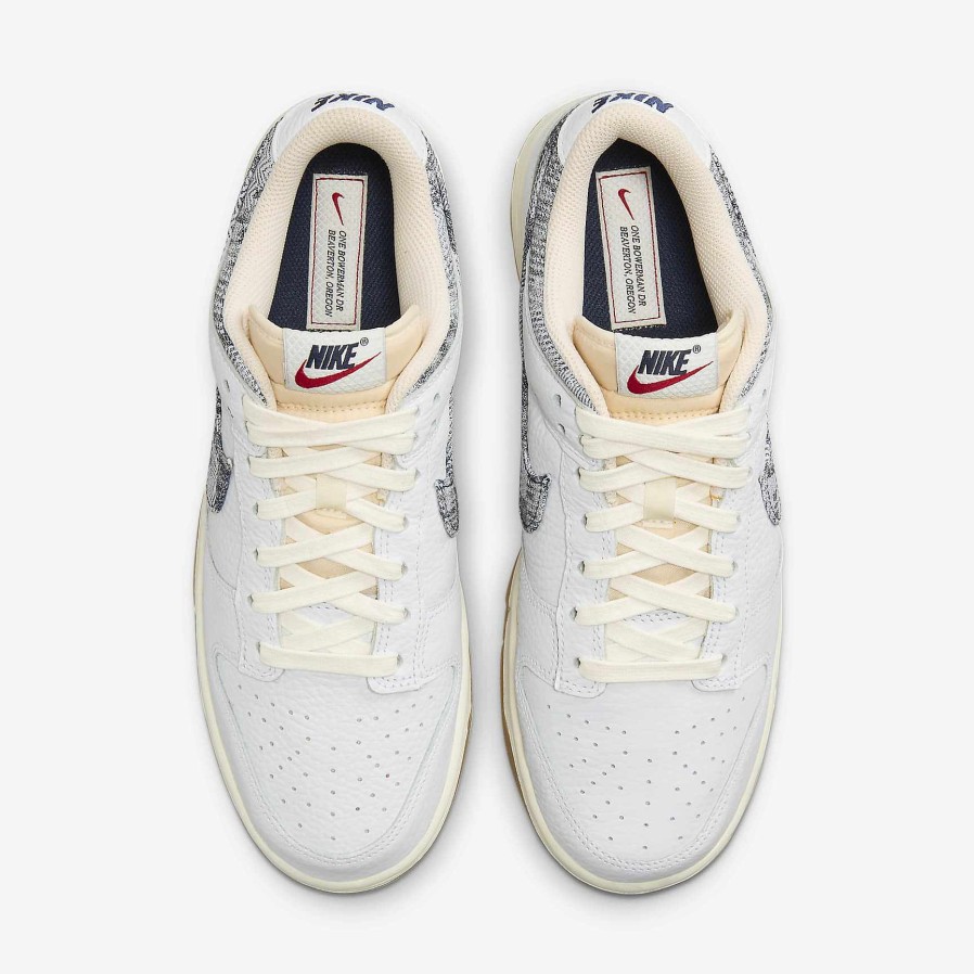 Men Nike Dunks & Blazers | Nike Dunk Low White/Gym Red/Sail/Midnight Navy