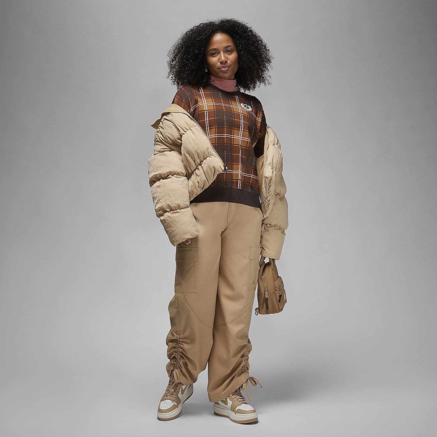 Women Nike Matching Sets | Jordan Brooklyn Velvet Brown/Sail