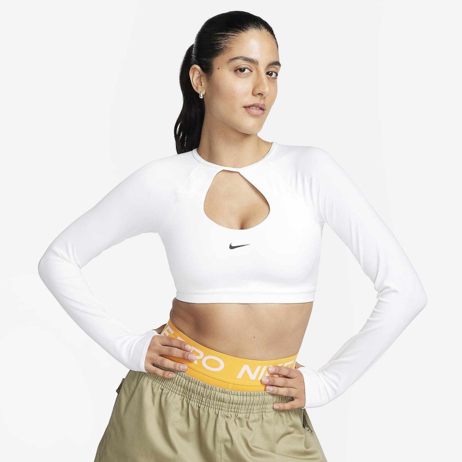 Women Nike Bras | Nike Crop Top White/Black