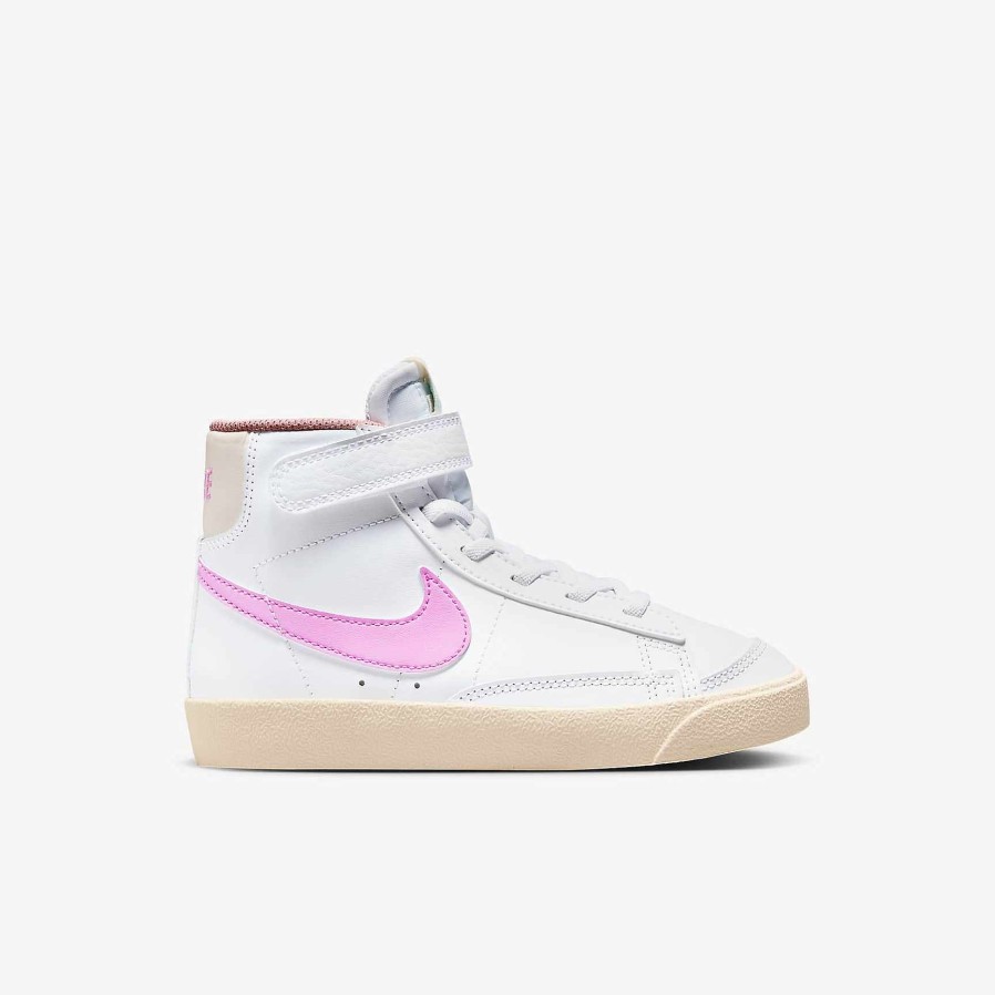 Kids Nike Dunks & Blazers | Nike Blazer Mid '77 White/Guava Ice/Jade Ice/Pink Spell