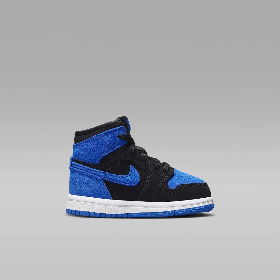 Kids Nike Cyber Monday Shoes | Jordan 1 Retro High Og Black/White/Royal Blue/Royal Blue