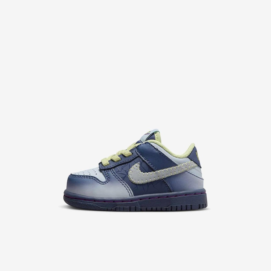 Kids Nike Cyber Monday Shoes | Nike Dunk Low Diffused Blue/Luminous Green/Fuchsia Dream/Blue Tint