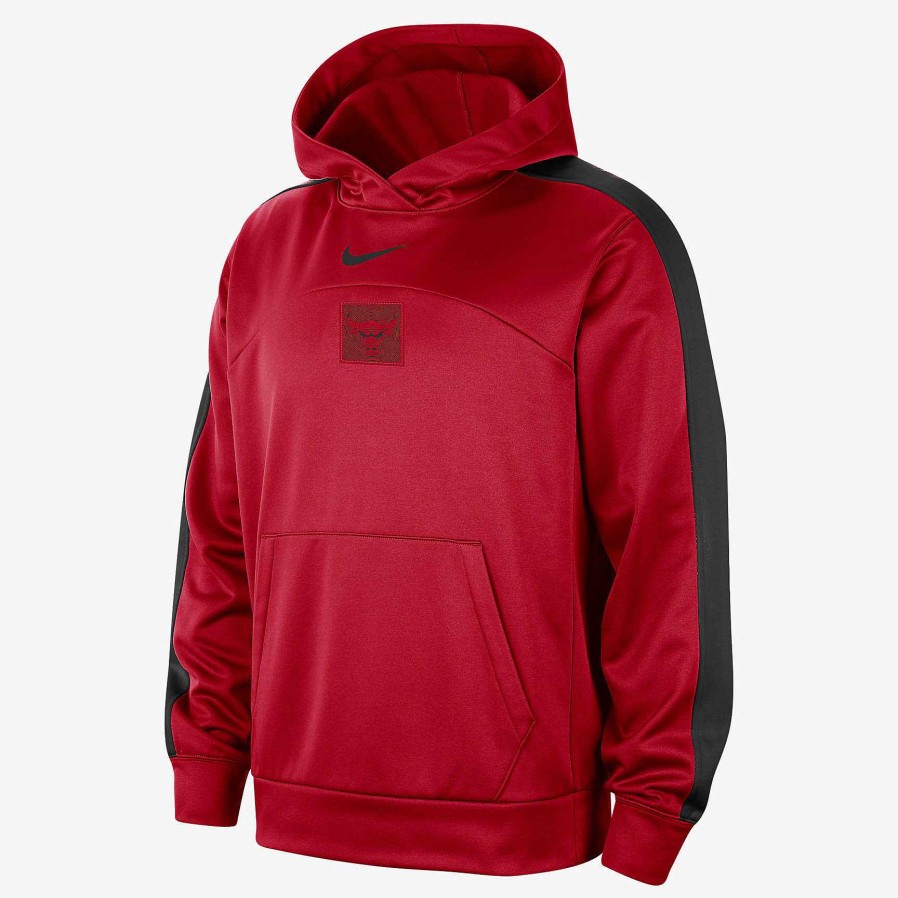 Men Nike Tech Fleece | Chicago Bulls Starting 5 University Red/Black/Black