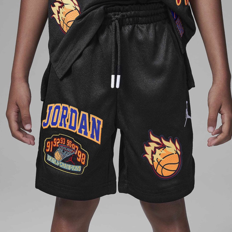 Kids Nike Shorts | Jordan Patch Pack Shorts Black