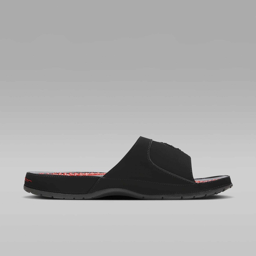 Men Nike Sandals & Slides | Jordan Hydro 8 Retro Black/White/Varsity Maize/University Red