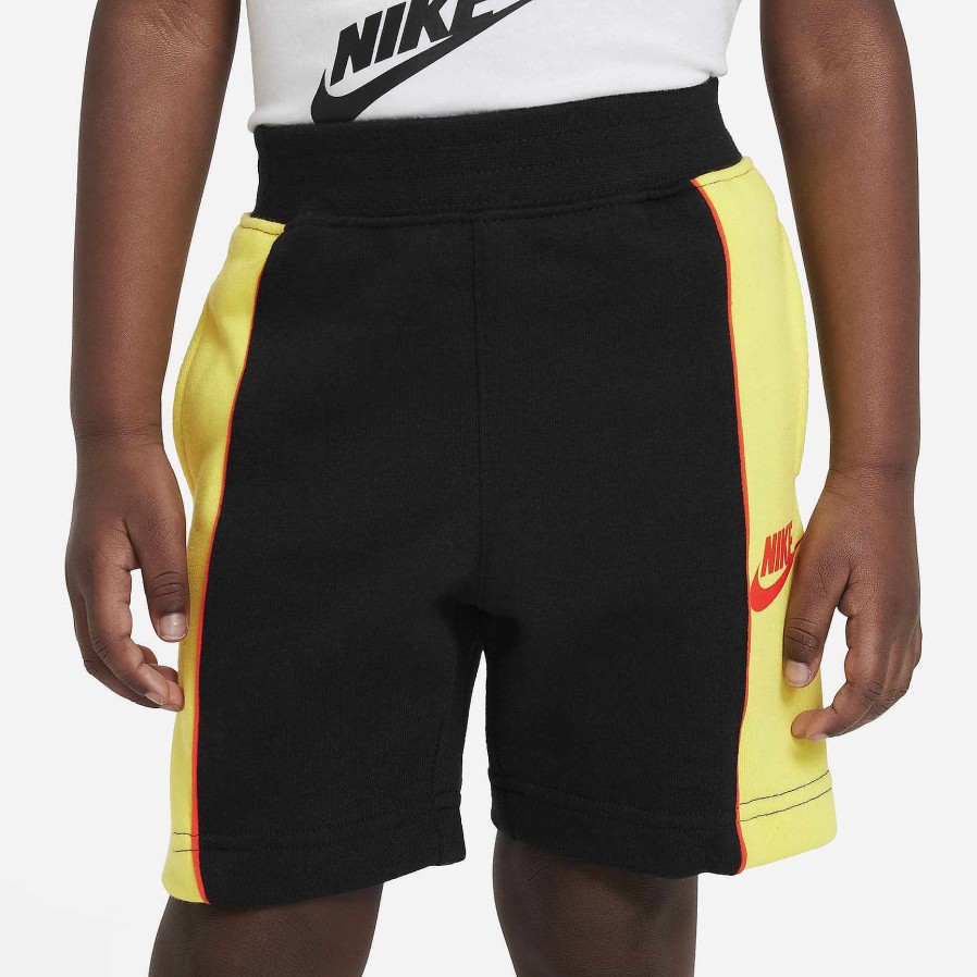 Kids Nike Shorts | Nike "Let'S Be Real" French Terry Shorts Black