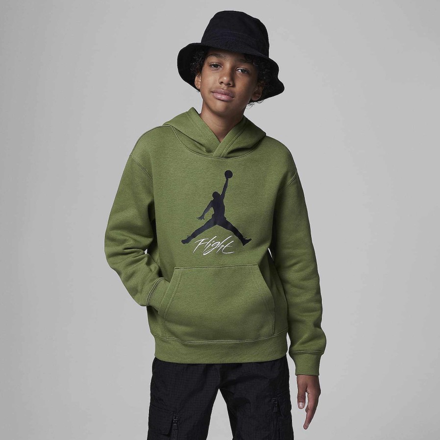 Kids Nike Cyber Monday Clothing | Jordan Mj Baseline Pullover Hoodie