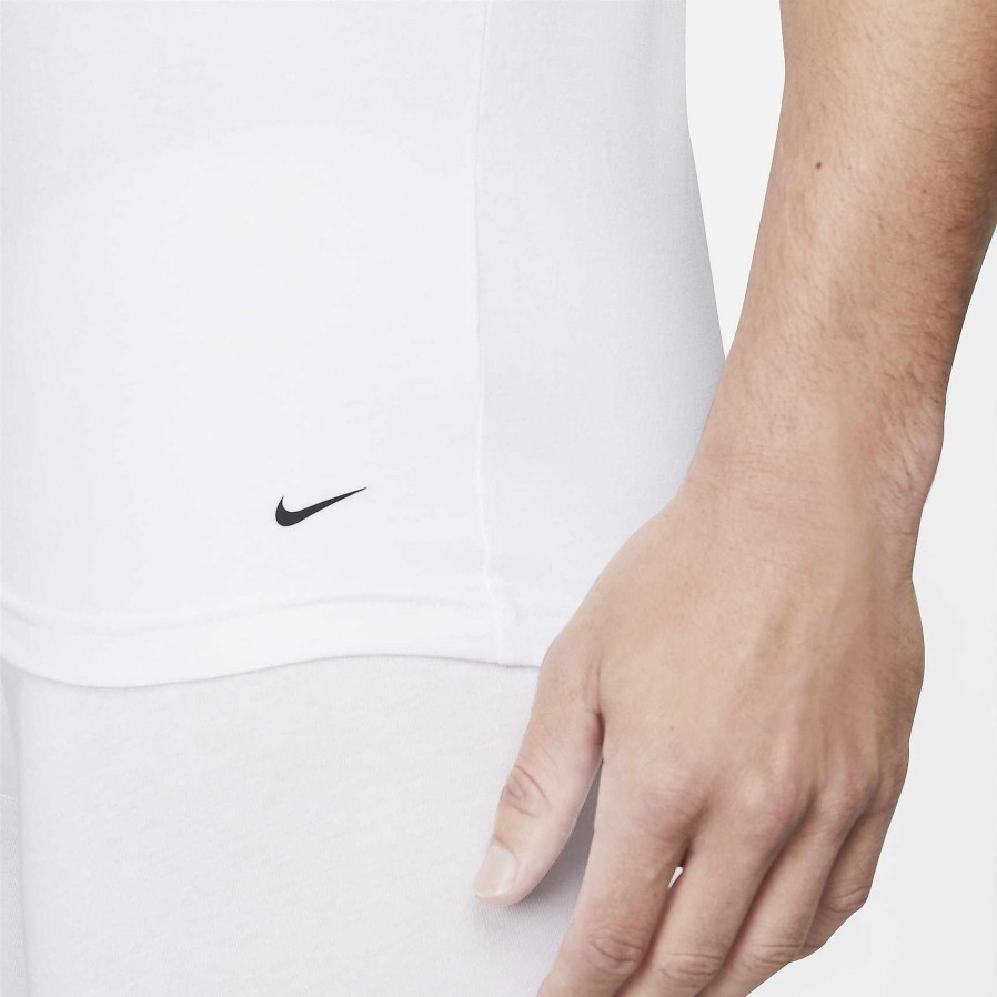 Men Nike Underwear | Nike Dri-Fit Essential Cotton Stretch White