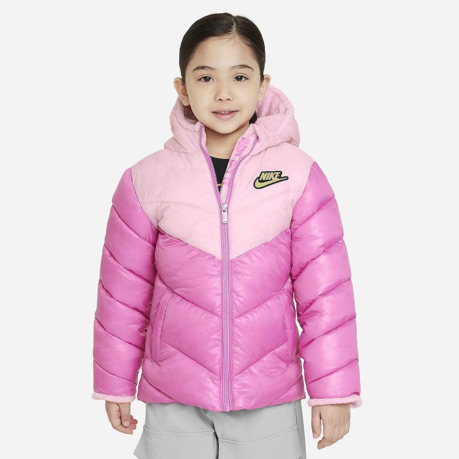 Kids Nike Outerwear & Jackets | Nike Colorblock Chevron Puffer Jacket