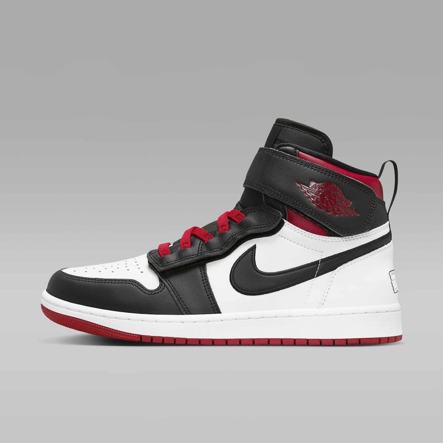 Men Nike Jordan | Air Jordan 1 Hi Flyease White/Gym Red/White/Black