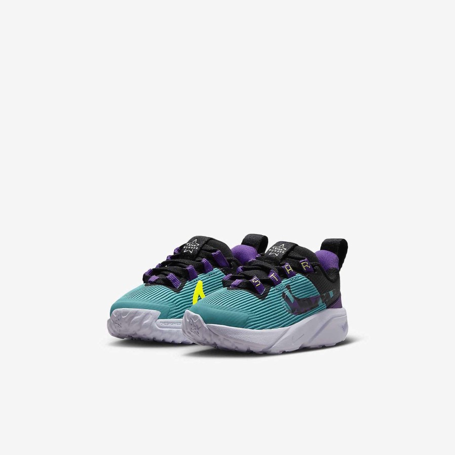 Kids Nike Running | Nike Star Runner 4 Se Teal Nebula/Black/Volt/Purple Cosmos