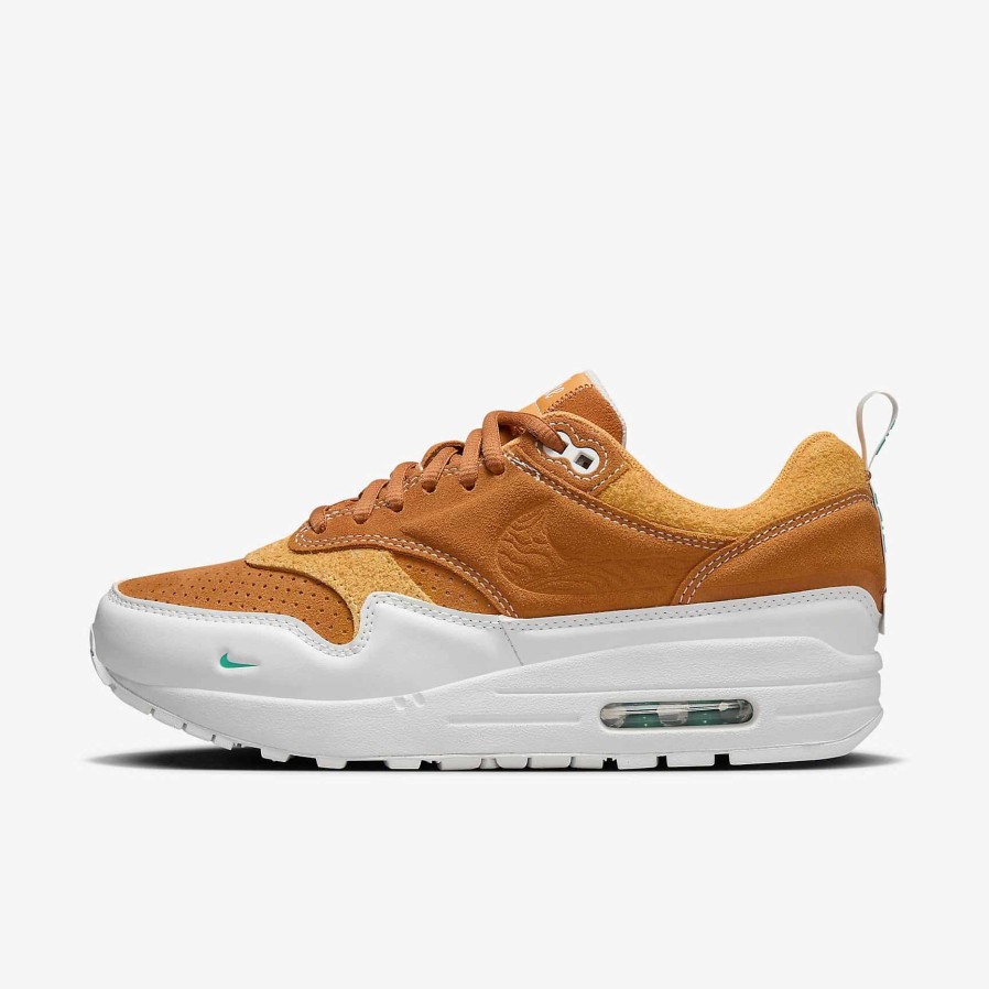 Women Nike Air Max | Nike Air Max 1 X Serena Williams Design Crew Monarch/Sundial/Clear Jade/Summit White