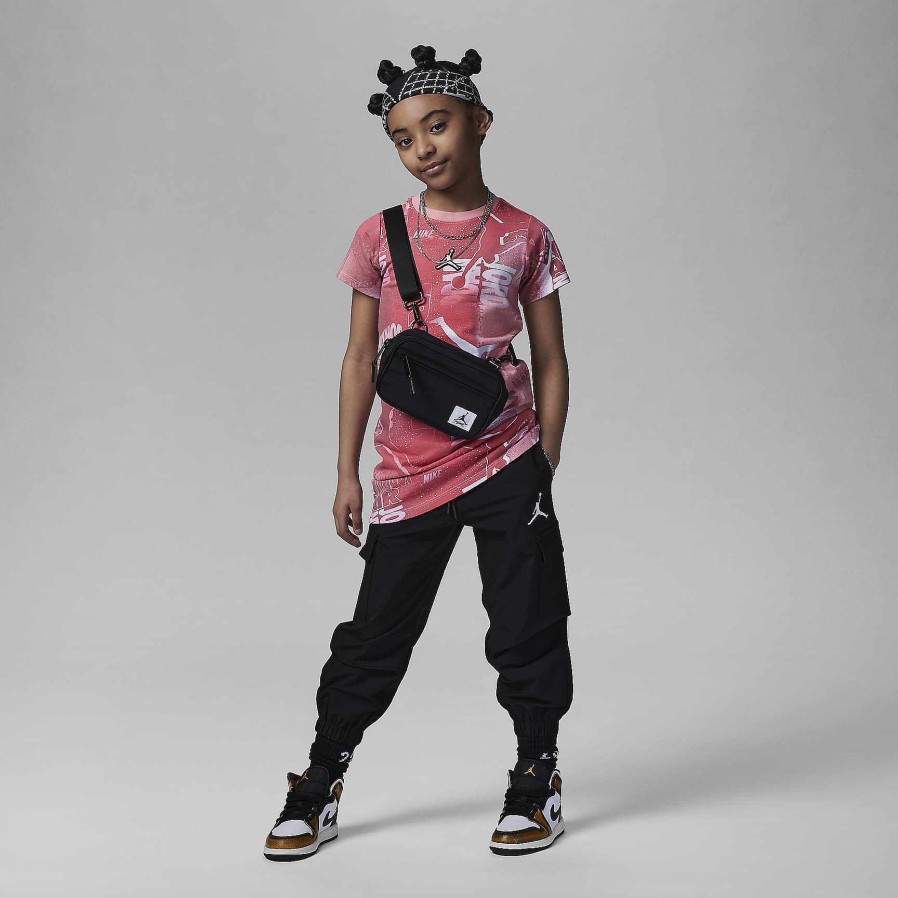 Kids Nike Jordan | Jordan Essentials New Wave Allover Print Dress Coral Chalk