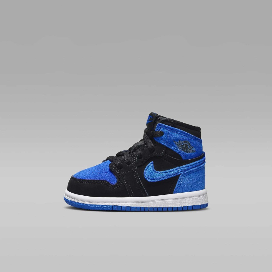 Kids Nike Cyber Monday Shoes | Jordan 1 Retro High Og Black/White/Royal Blue/Royal Blue