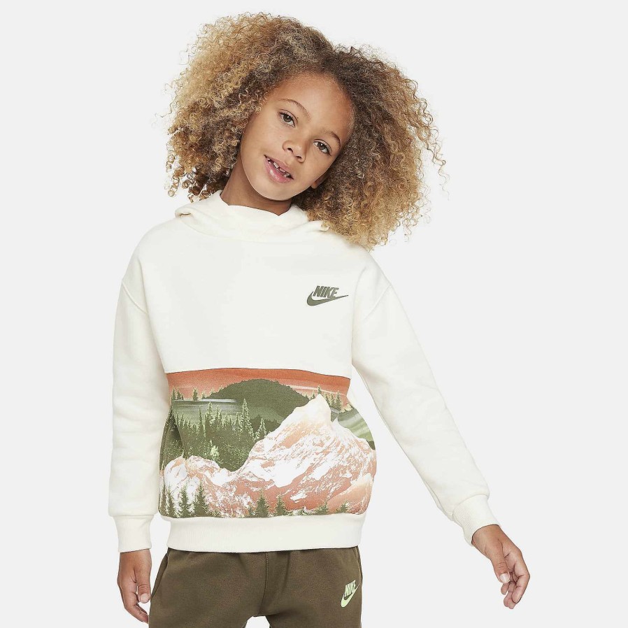 Kids Nike Matching Sets | Nike Sportswear Snow Day Fleece Printed Pullover