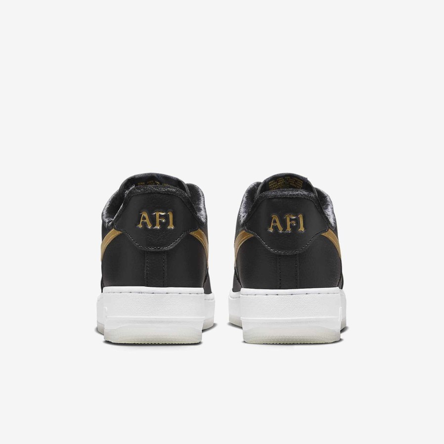 Men Nike Air Force 1 | Nike Air Force 1 '07 Premium Black/White/Metallic Gold