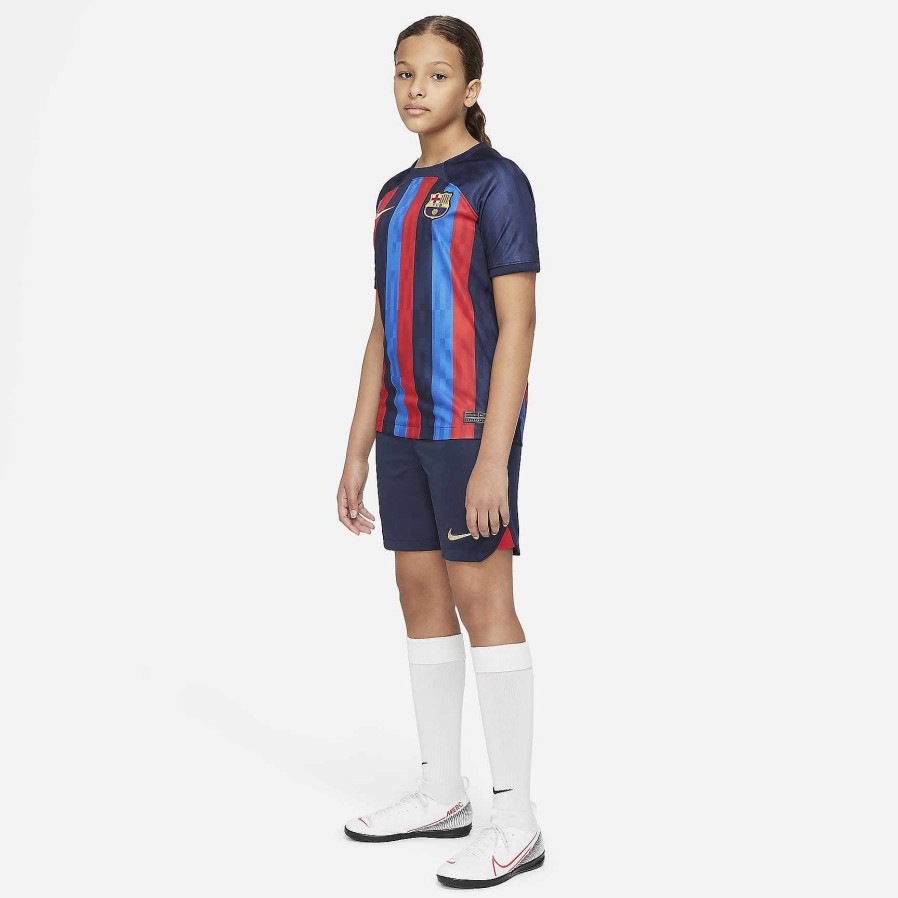 Kids Nike Shorts | Fc Barcelona 2022/23 Stadium Home