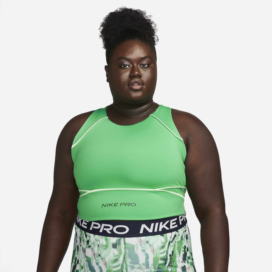 Women Nike Plus Size | Nikepro Dri-Fit Stadium Green/Barely Volt/Gorge Green/Gorge Green