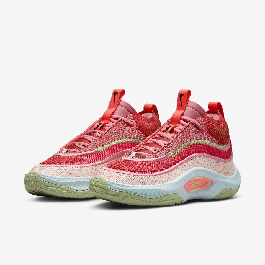 Women Nike Basketball | Cosmic Unity 3 "A'Ja Wilson" Hot Punch/Track Red/Coral Chalk/Black