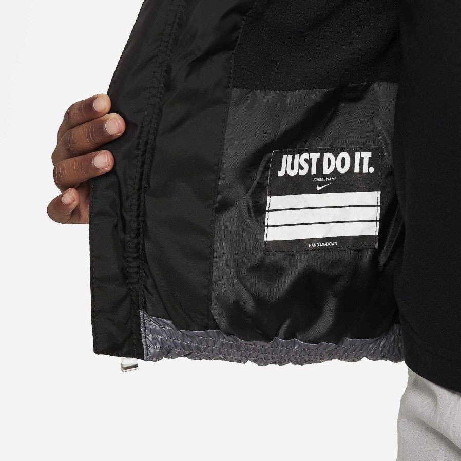 Kids Nike Outerwear & Jackets | Nike Colorblock Puffer Jacket Black