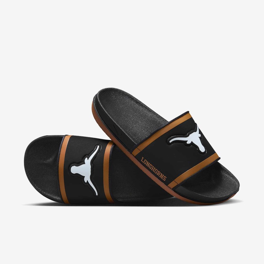 Men Nike Sandals & Slides | Nike Offcourt (Texas) Black/Desert Orange/White