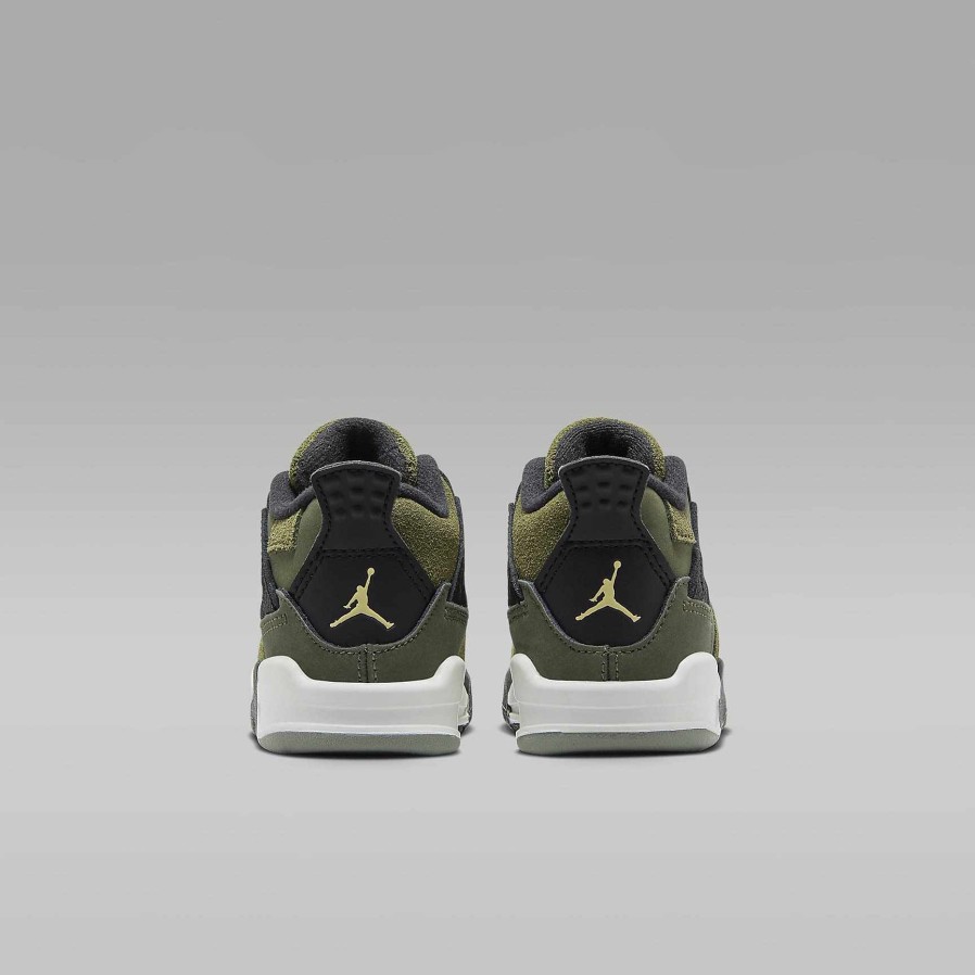 Kids Nike Jordan | Jordan 4 Retro Se Craft Medium Olive/Cargo Khaki/Black/Pale Vanilla