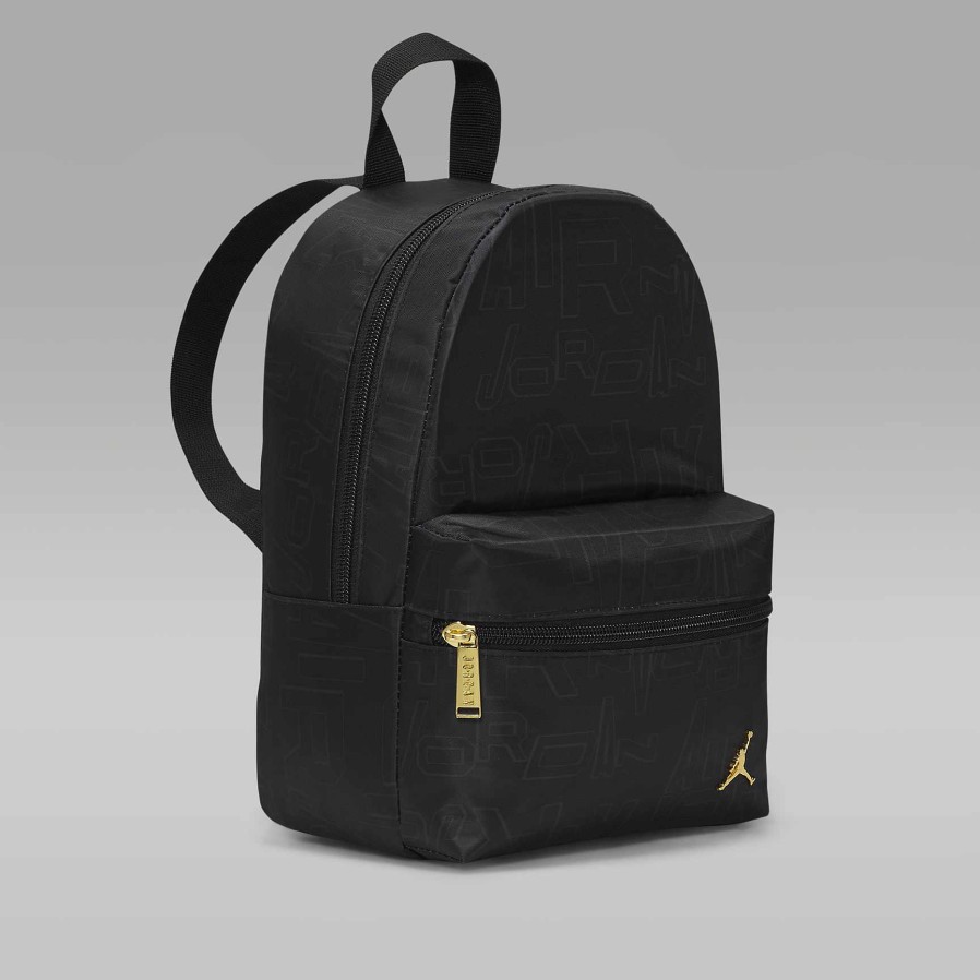 Accessories Nike | Jordan And Gold Mini Backpack Black