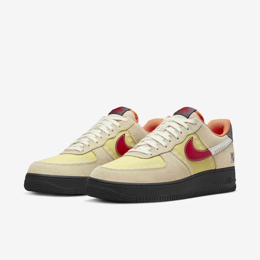 Men Nike Air Force 1 | Nike Air Force 1 '07 Lx Sanddrift/Lemon Wash/Dark Smoke Grey/University Red