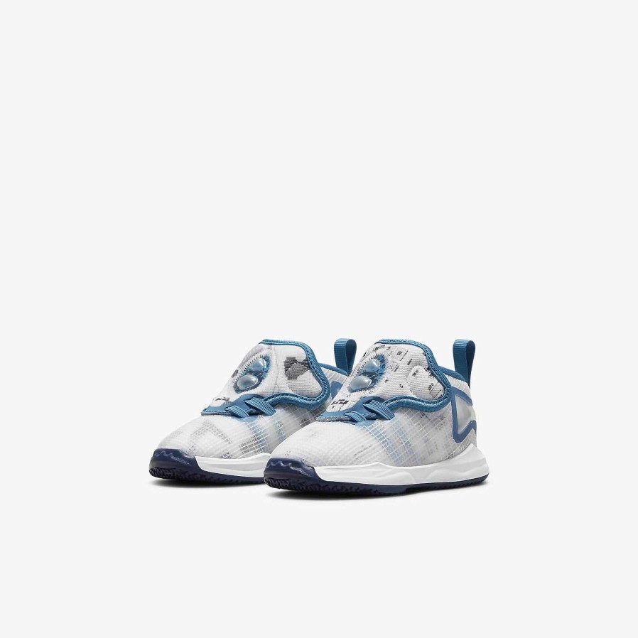 Kids Nike Basketball | Lebron 19 White/Blue Void/Dutch Blue