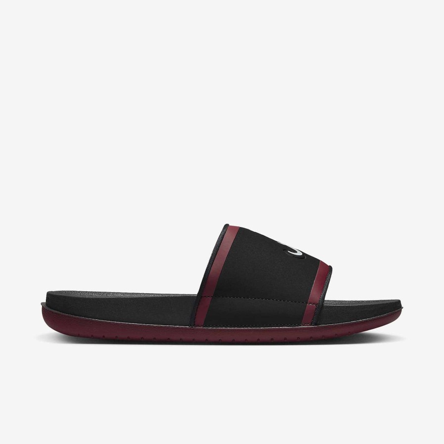 Men Nike Sandals & Slides | Nike Offcourt (Alabama) Black/Team Crimson/White